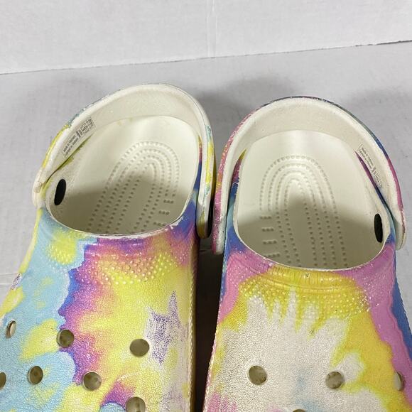 Crocs TieDye Pastel Colors Lightweight Comfort Clog Classic Croc Sz M 5 W 7 - Picture 4 of 12
